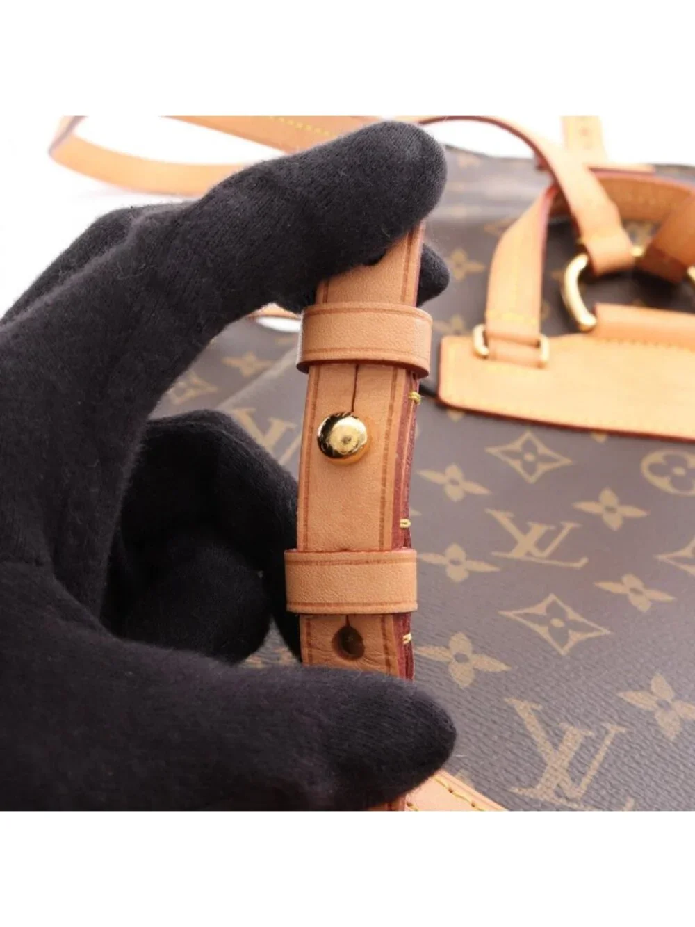 Louis Vuitton Backpack Montsouris Monogram Canvas Leather